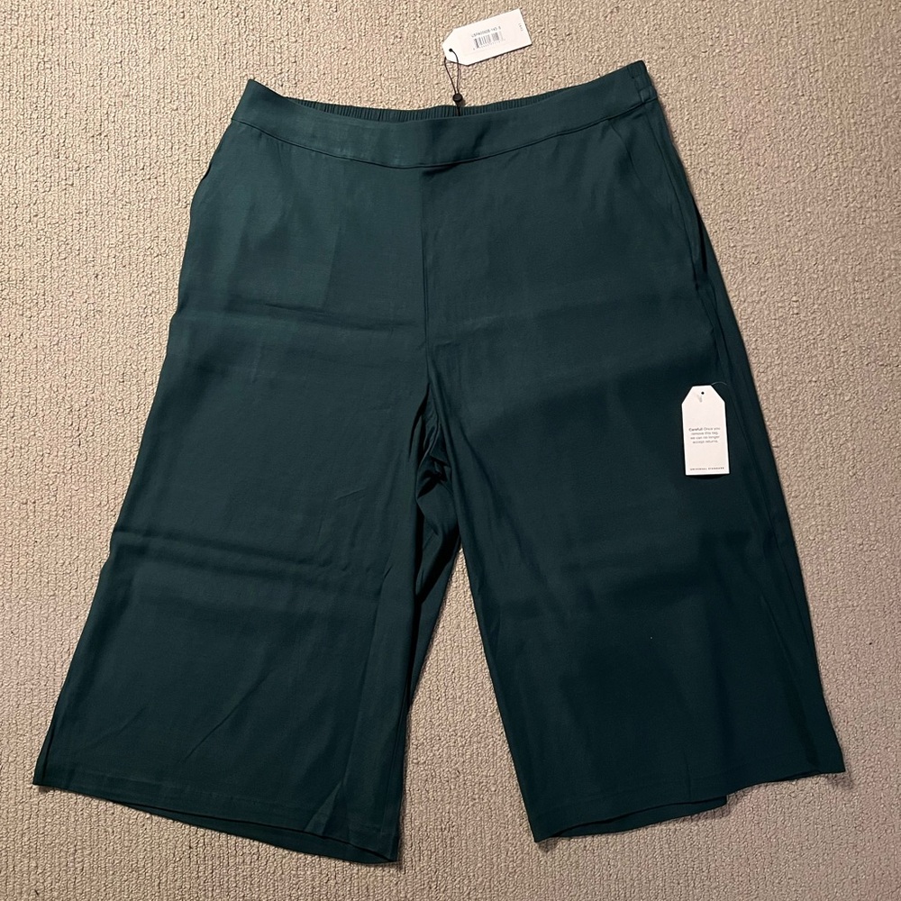 NWT Elvo Double Luxe Culottes - Forest Green - Size S_14-16 Universal Standard